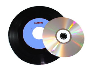 Schallplatte auf CD